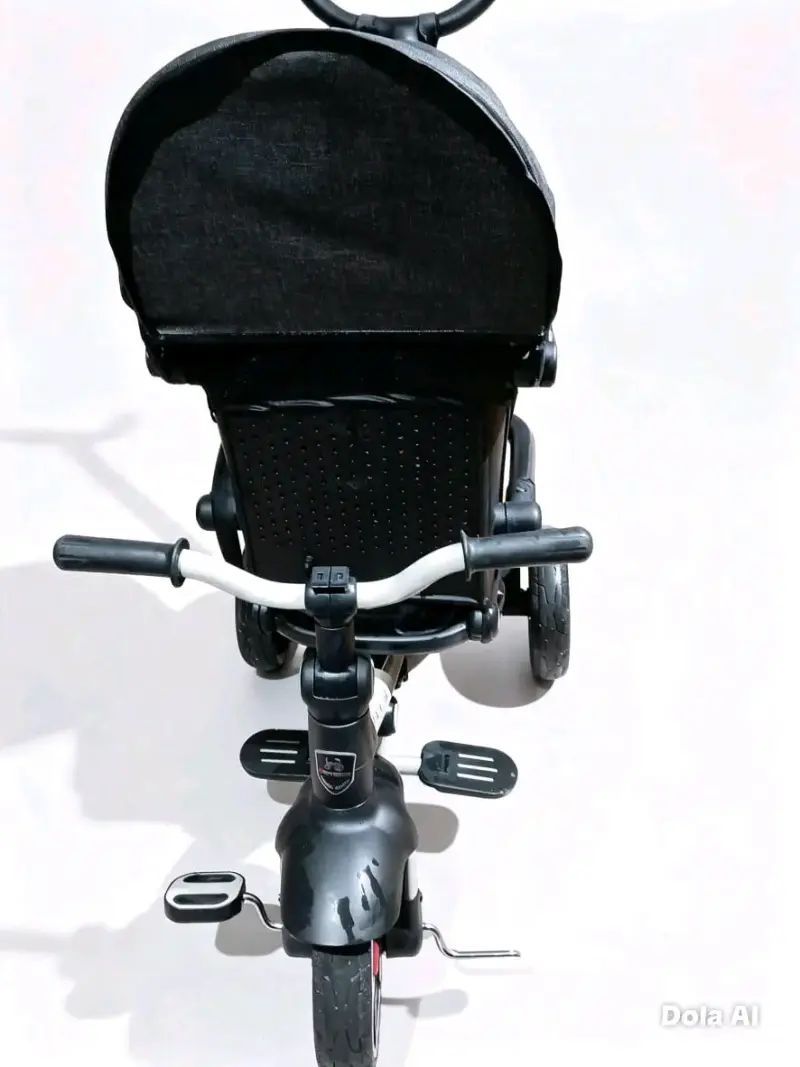 Coche de bebé Bebesit negro con capota ajustable - 6