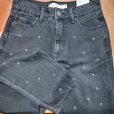 Jeans negros Sybilla con detalles brillantes - miniatura 2