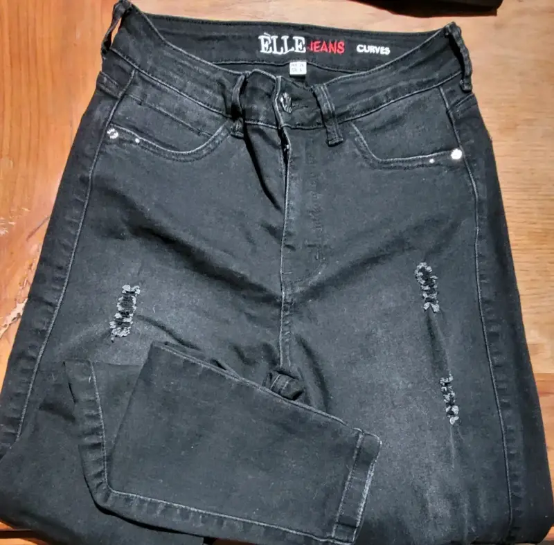 Jeans negros Sybilla con detalles brillantes - 6