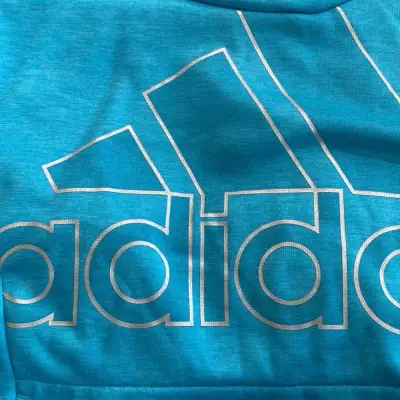 Polerón con capucha azul Adidas - miniatura 2