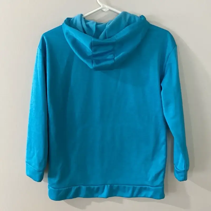 Polerón con capucha azul Adidas - 3