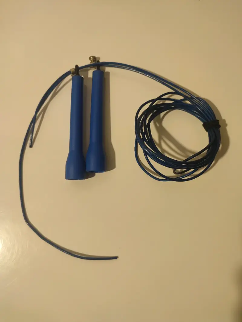 Cuerda para saltar azul ajustable - 1