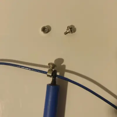 Cuerda para saltar azul ajustable - miniatura 2