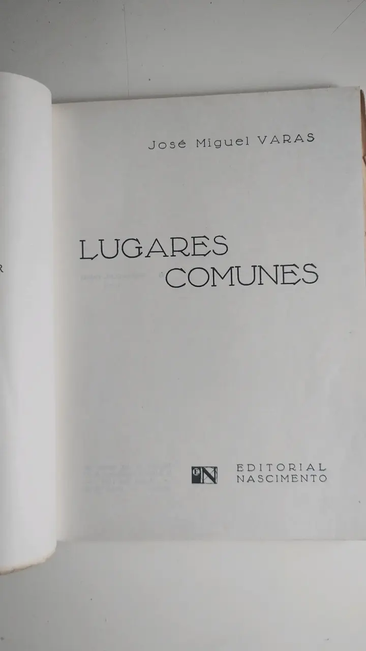 Libro 'Lugares Comunes' de José Miguel Varas - 2