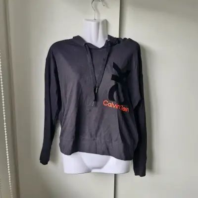 Polerón Calvin Klein Performance gris oscuro - miniatura 1