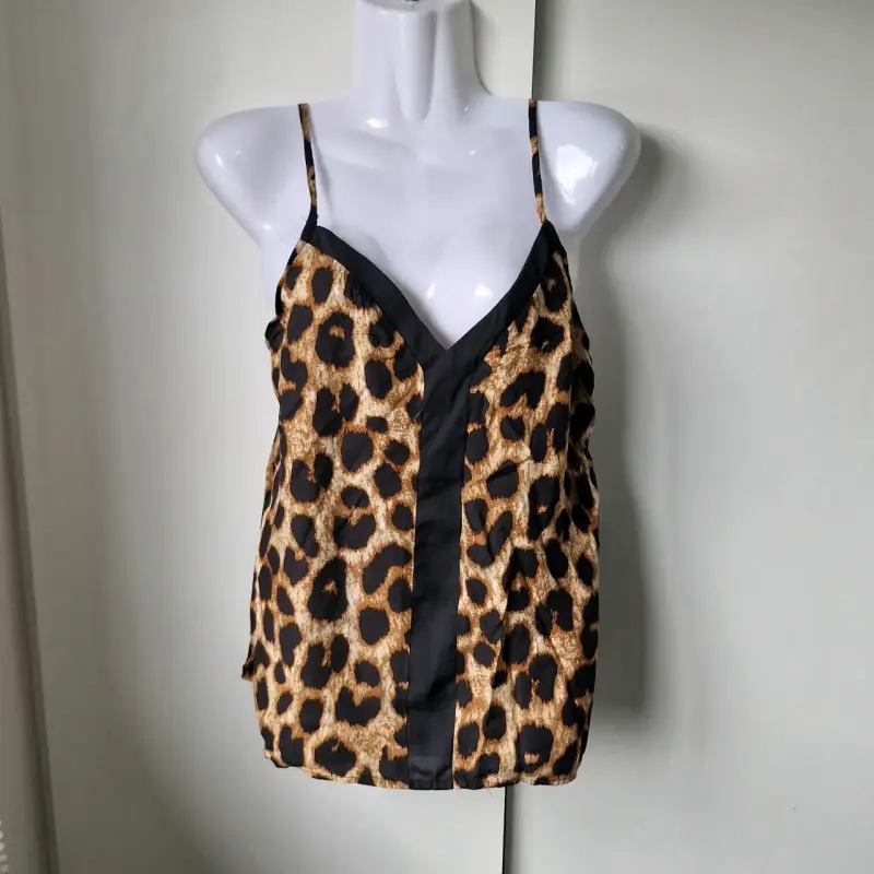 Top de tirantes con estampado animal print - 2