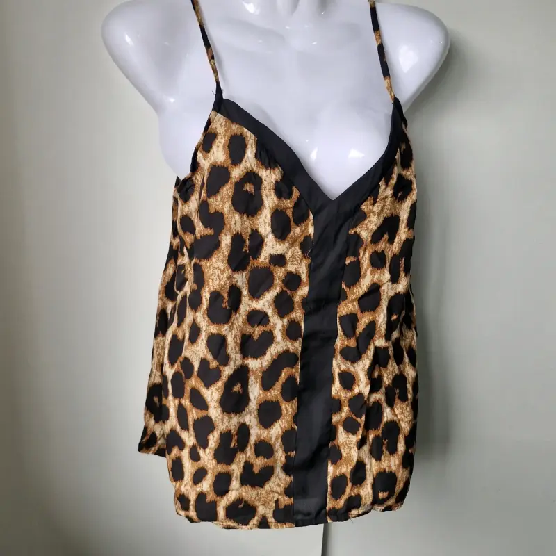 Top de tirantes con estampado animal print - 3