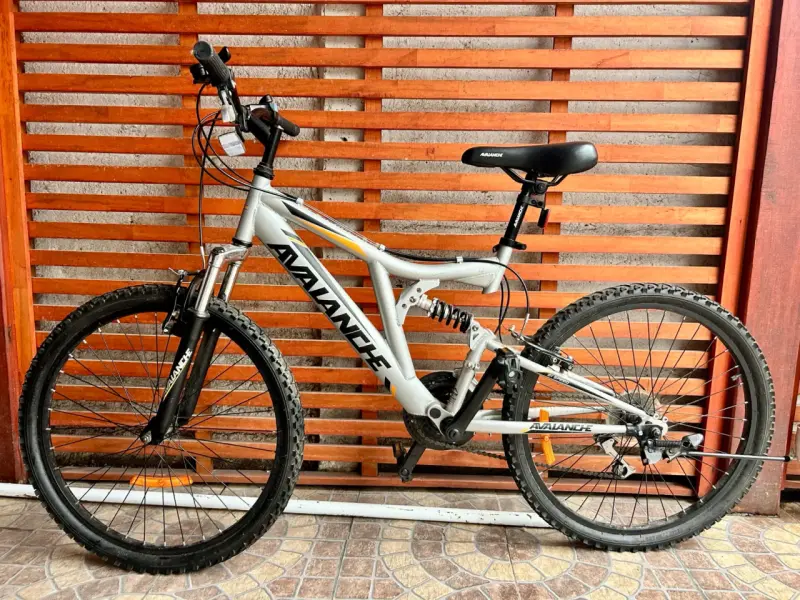 Bicicleta de montaña Avalanche gris con suspensión - 6