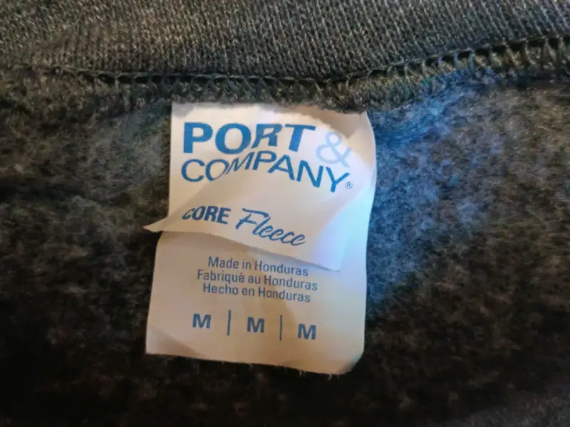Polerón gris sin gorro talla M - 3