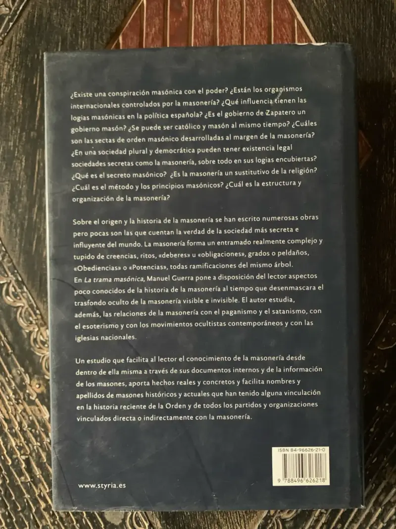 Libro 'La Trama Masónica' de Manuel Guerra - 2