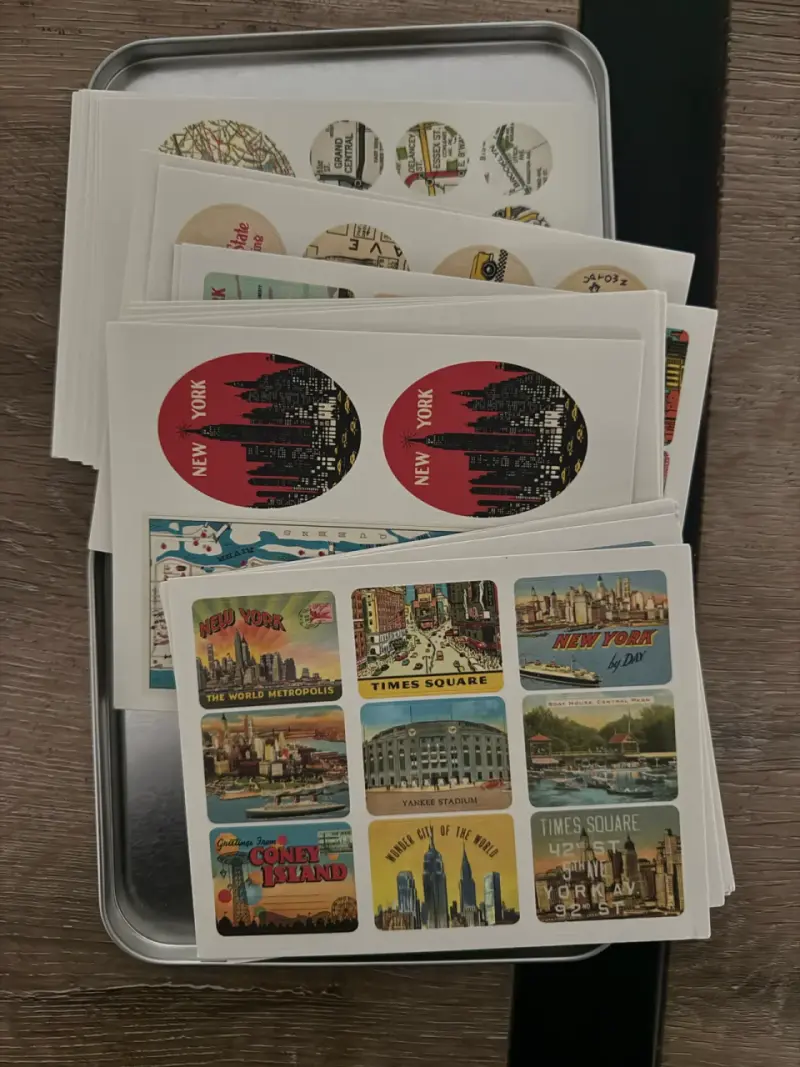 Set de Stickers Vintage de Nueva York - 2