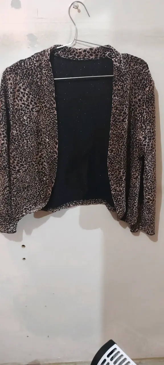 Chaqueta corta de leopardo para mujer - 3