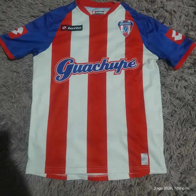 Camiseta Guachupé 2017 Lotto rayas rojas y blancas - 1
