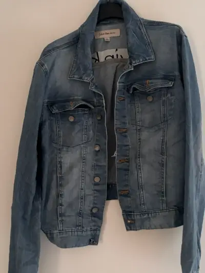 Chaqueta de Mezclilla Calvin Klein Jeans Azul - miniatura 3