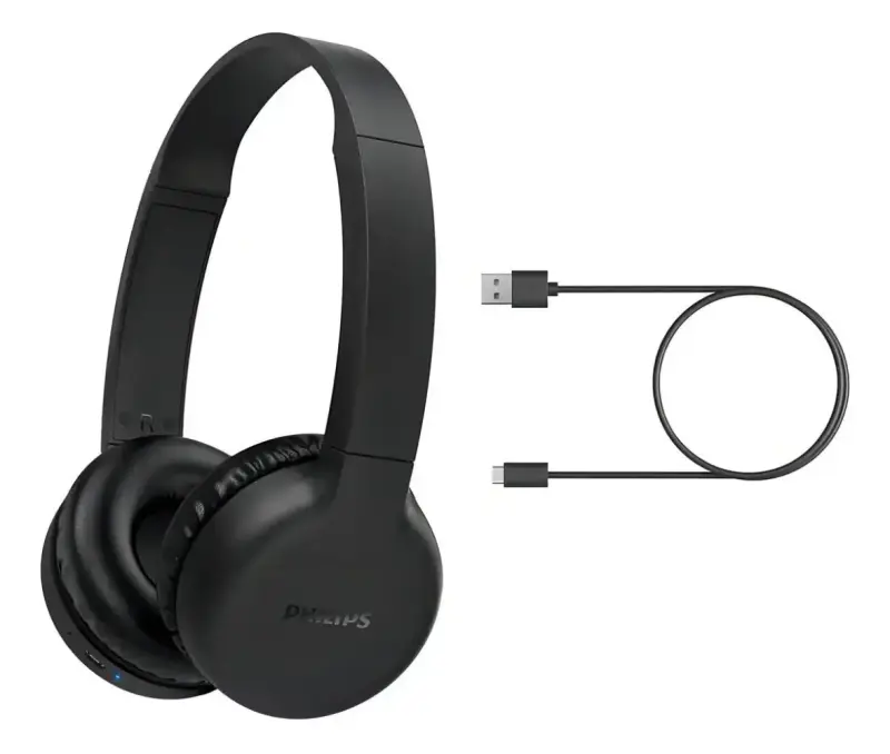 Audífonos inalámbricos Philips negros con micrófono - 2