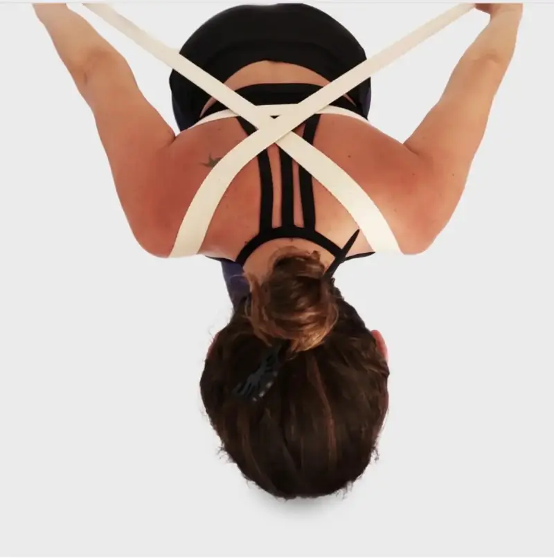 Cinturón de Yoga de Algodón con Hebilla Metálica - 4