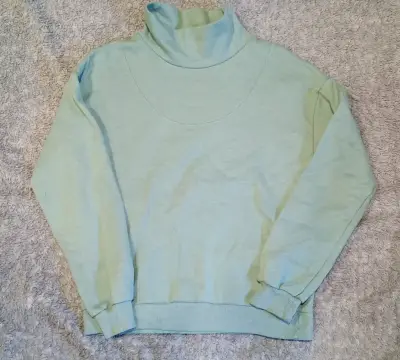 Polerón cuello alto verde menta talla S - miniatura 1