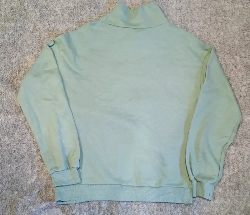 Polerón cuello alto verde menta talla S - 2
