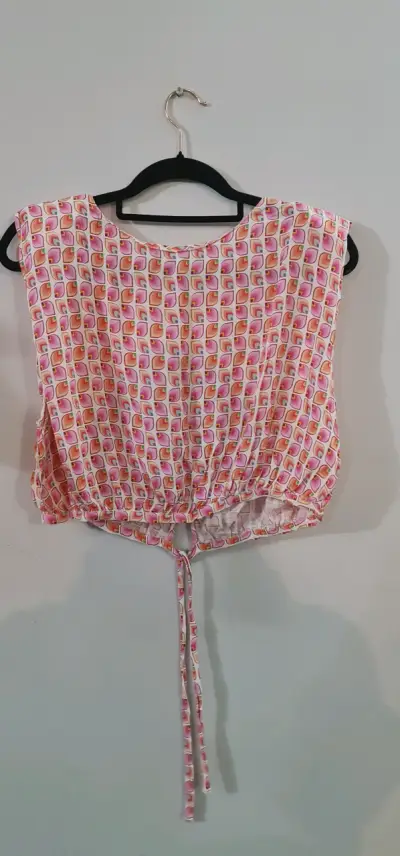 Blusa sin mangas con estampado geométrico Zara - miniatura 1