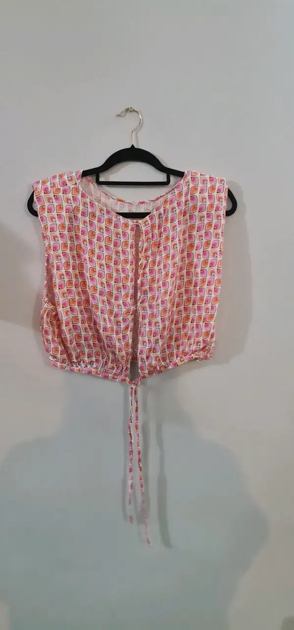 Blusa sin mangas con estampado geométrico Zara - 2