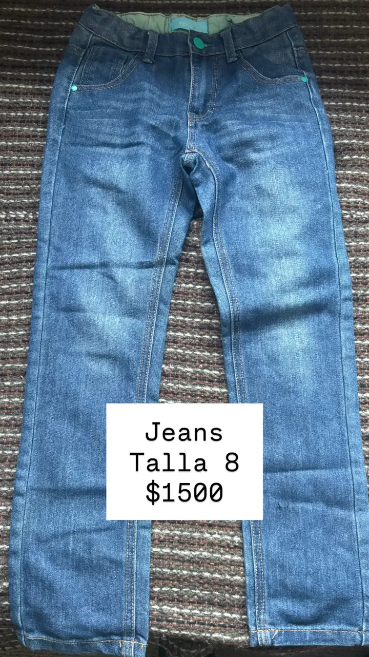 Jeans de niño talla 8 azul