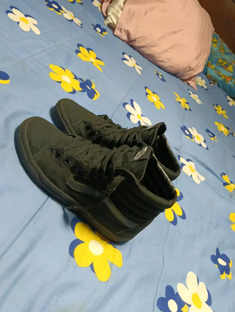 Zapatillas negras Vans de caña alta - 2