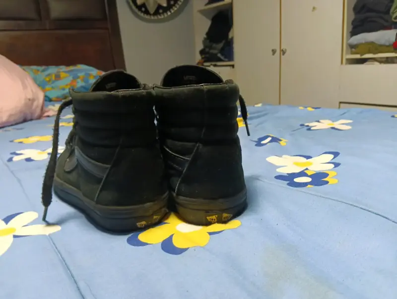Zapatillas negras Vans de caña alta - 3