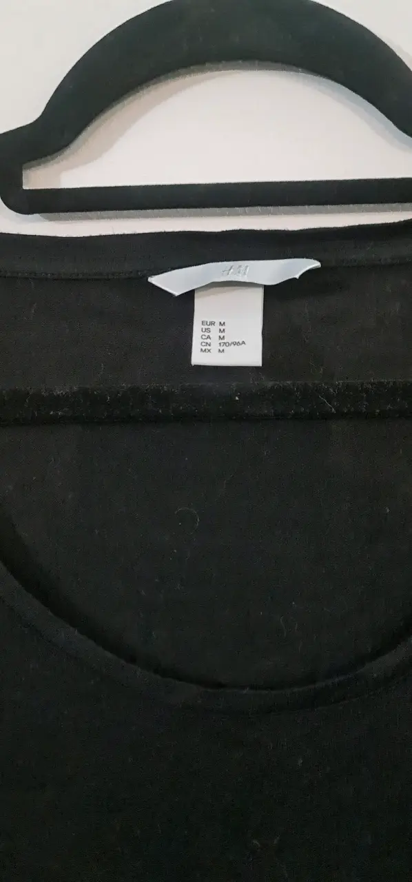 Polera negra básica H&M para mujer - 3