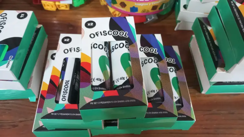 Set de 2 pegamentos en barra Ofiscool 40g - 1