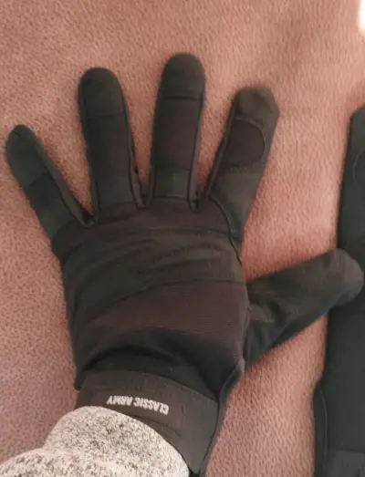 Guantes tácticos negros Classic Army - miniatura 1