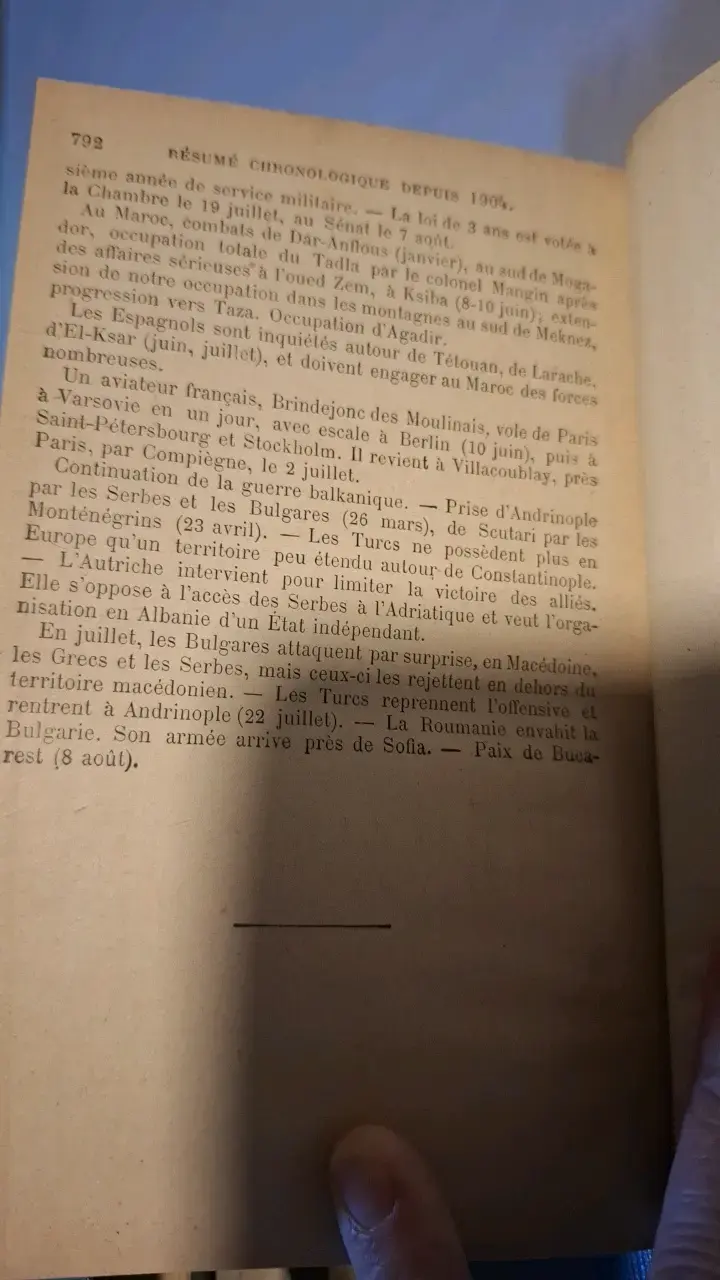 Libro antiguo 'Histoire de France' con mapas - 5