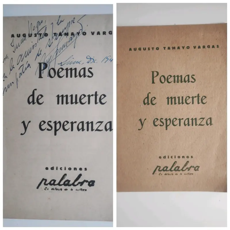 Libro 'Poemas de muerte y esperanza' de Augusto Tamayo Vargas - 1