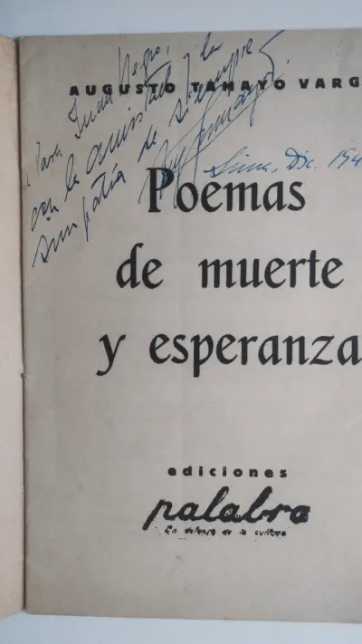 Libro 'Poemas de muerte y esperanza' de Augusto Tamayo Vargas - miniatura 2