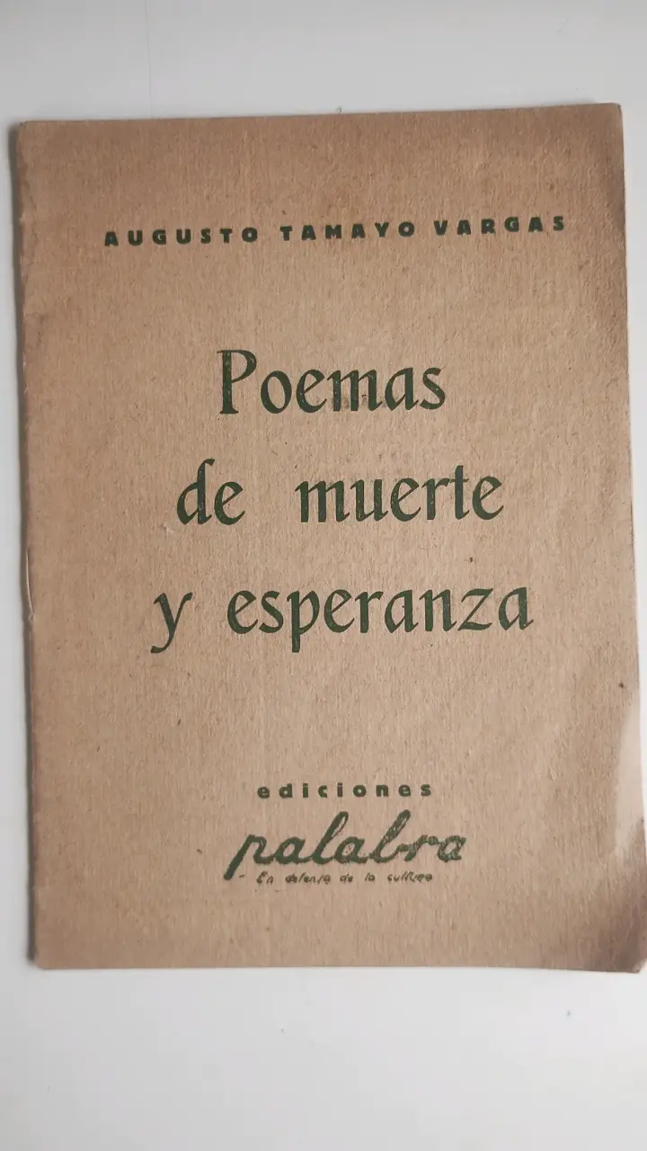 Libro 'Poemas de muerte y esperanza' de Augusto Tamayo Vargas - 3