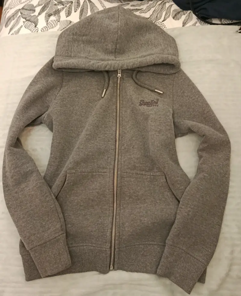 Polerón superdry gris y2k - 1