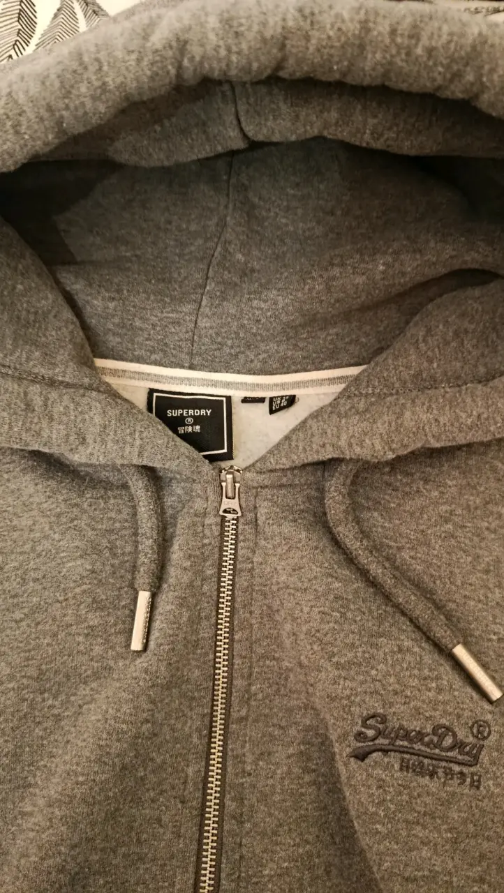 Polerón superdry gris y2k - 2