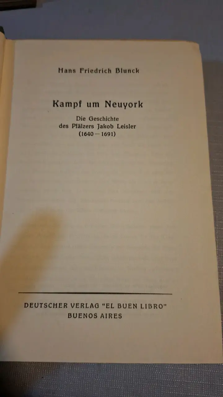 Libro Kampf um Neuyork de Hans Friedrich Blunck - 3
