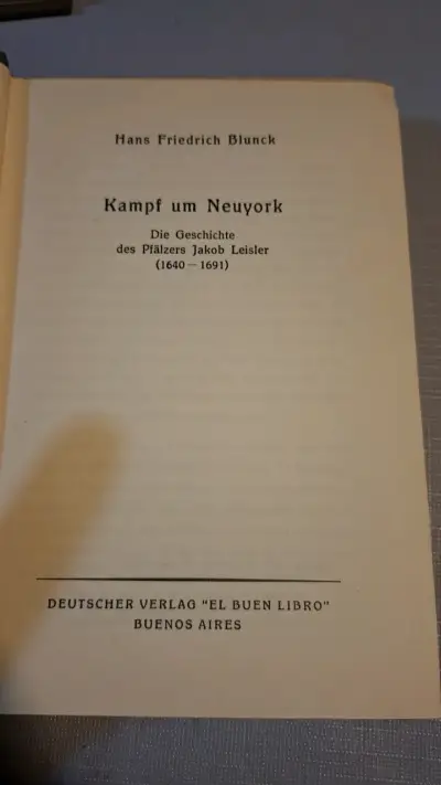 Libro Kampf um Neuyork de Hans Friedrich Blunck - miniatura 3