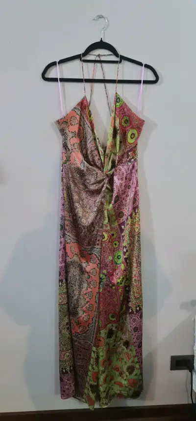 Vestido largo estampado bohemio Zara - miniatura 1
