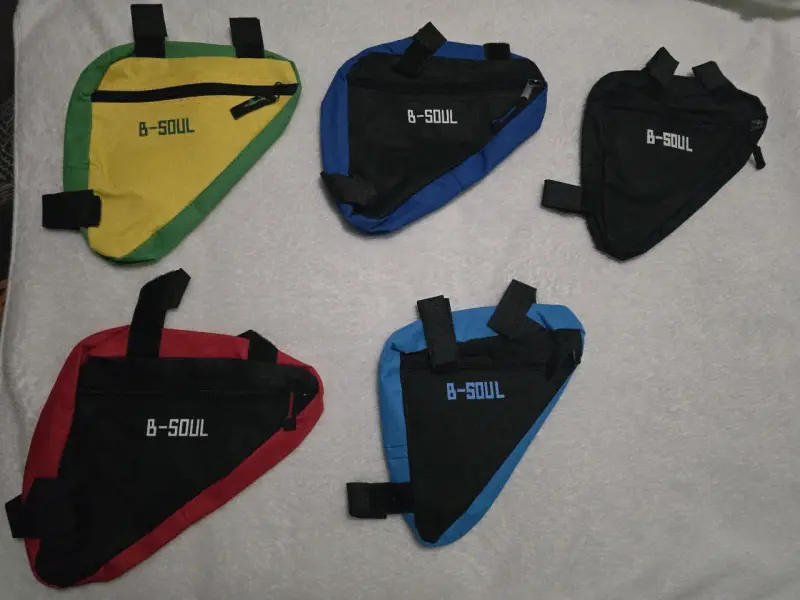 Bolsas triangulares para bicicleta B-Soul multicolor - 1