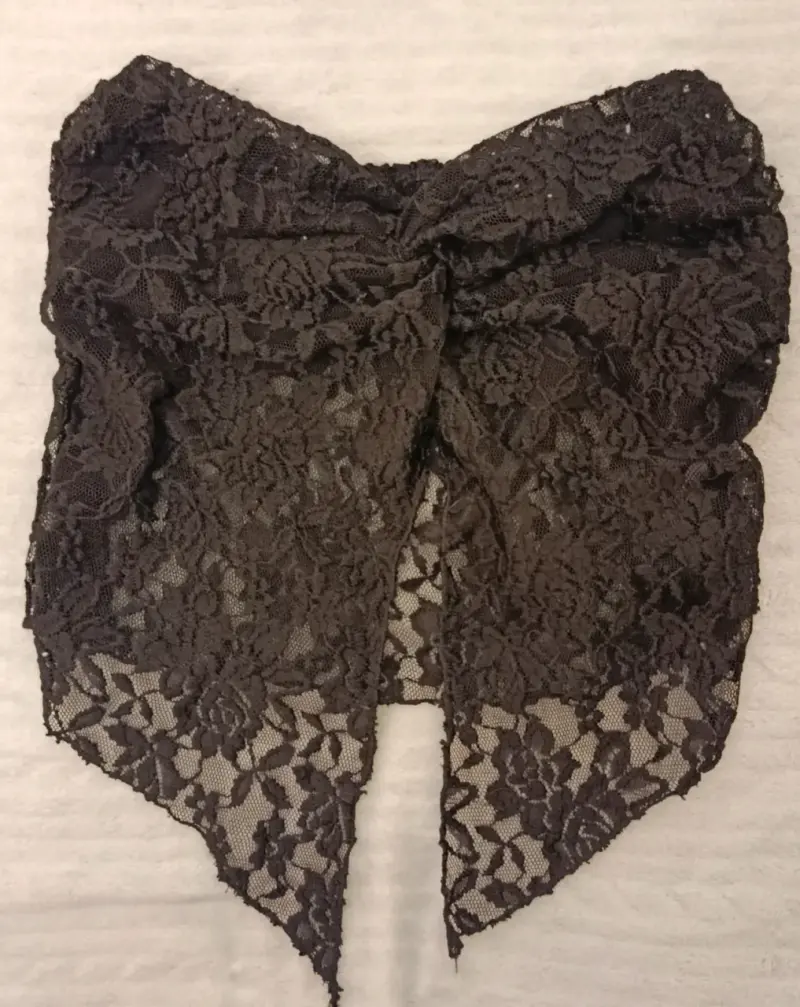 Top strapless encaje negro alternativo - 1