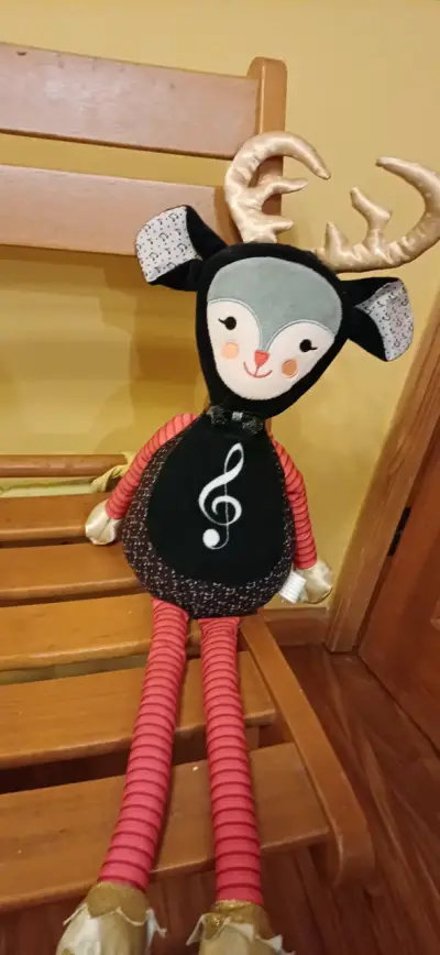 Peluche de reno duende magico - miniatura 1