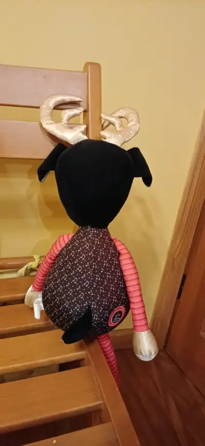 Peluche de reno duende magico - miniatura 2