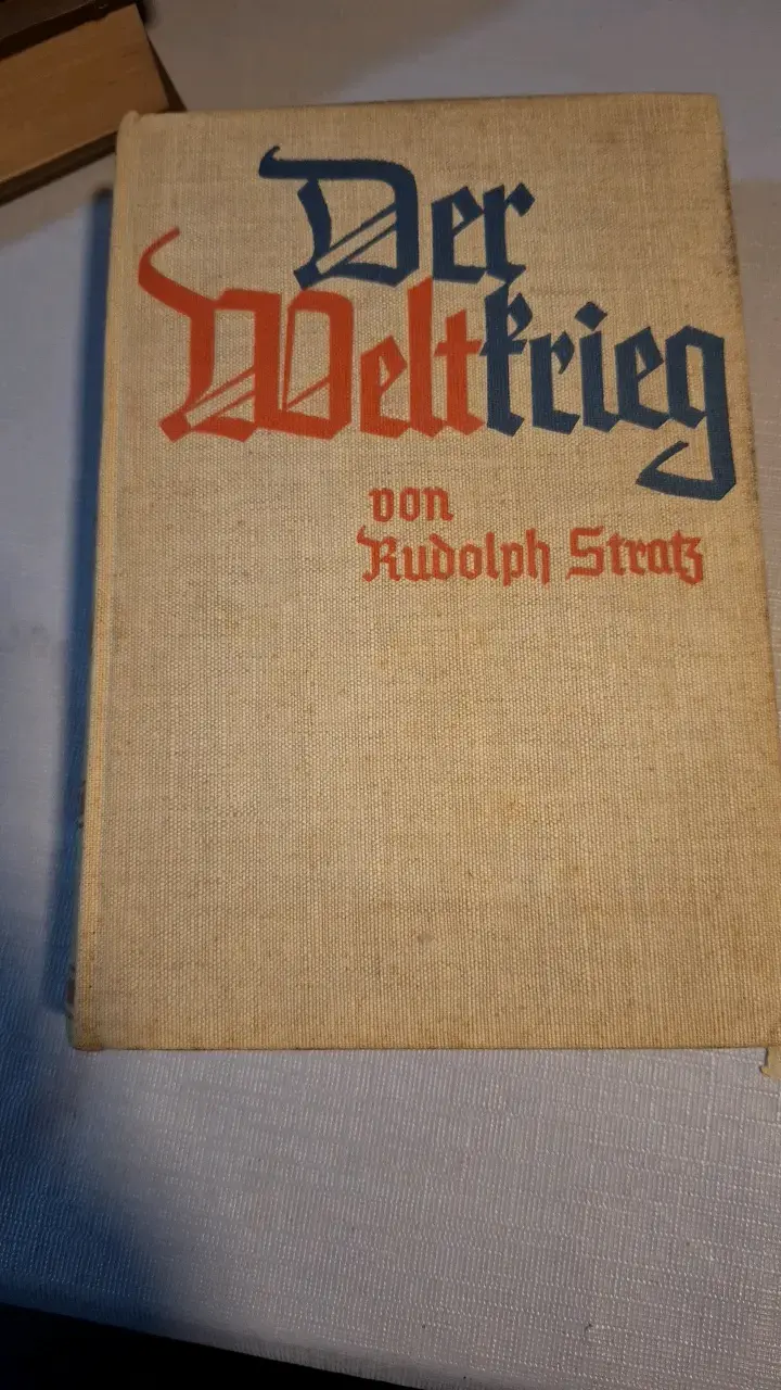 Libro antiguo 'Der Weltkrieg' de Rudolph Stratz - 1