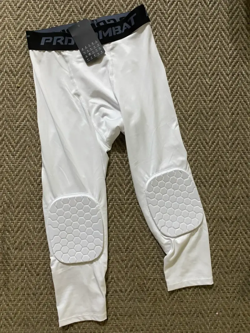 Calzas deportivas blancas con protección Pro Combat - 1