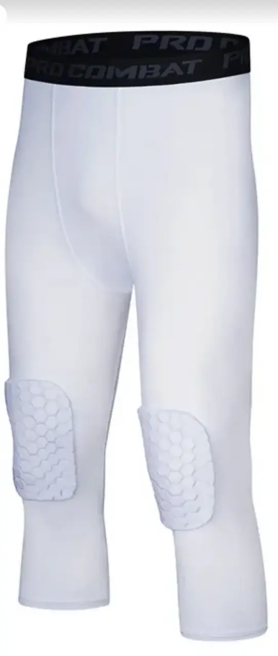 Calzas deportivas blancas con protección Pro Combat - 4