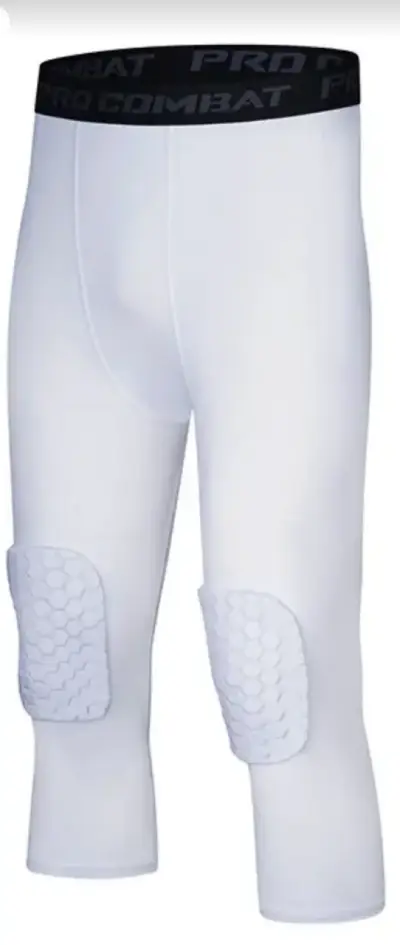 Calzas deportivas blancas con protección Pro Combat - miniatura 4