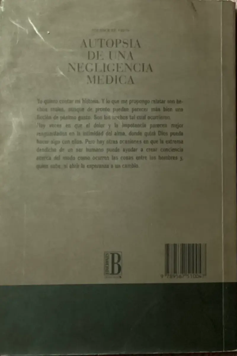 Libro 'Autopsia de una Negligencia Médica' de Solange de Vidi - 2