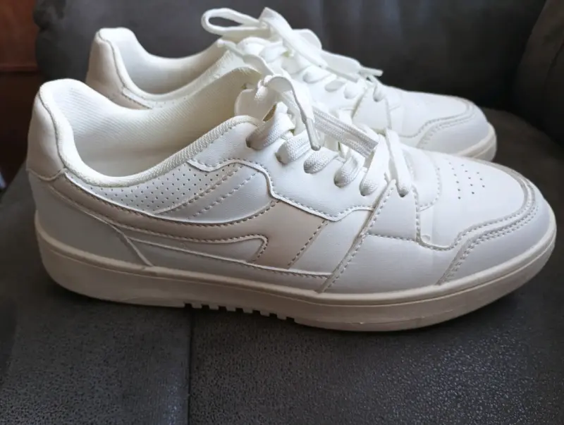Zapatillas blancas de cuero talla 40 Marquis - 2
