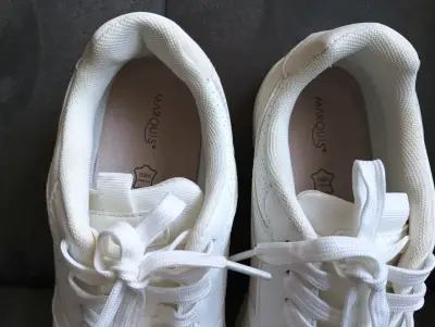 Zapatillas blancas de cuero talla 40 Marquis - miniatura 4